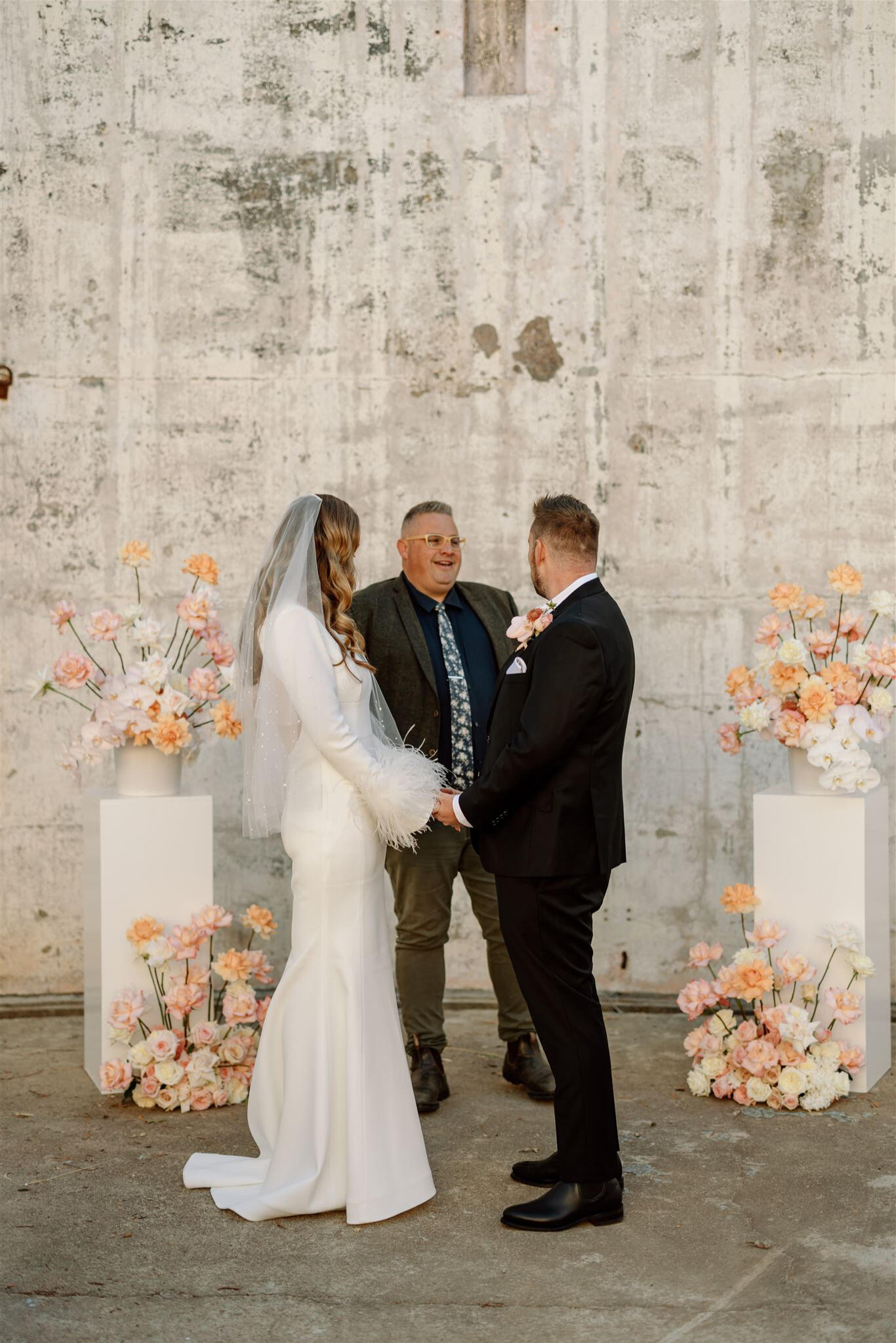 Josh Withers creating a wedding ceremony